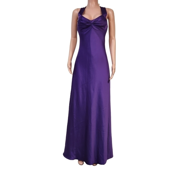 Calvin Klein Purple Sweetheart Lightweight Gala Gown Size 8 - Picture 1 of 14